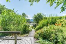 Weingut Stroblhof - Giardino e piscina naturale