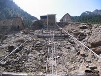 Bergbauwelt Ridnaun Schneeberg - Schrägaufzug