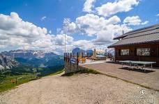 Cabinovia Ortisei - Furnes - Seceda: Terrazza stazione a monte
