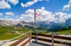 Cabinovia Ortisei - Furnes - Seceda: Terrazza stazione a monte