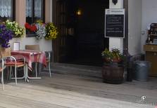 Cabinovia Nova Levante - Gradini di accesso alla sala ristorante