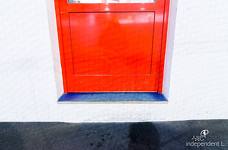 Iceforum Latsch - Stufe vom Umkleidebereich zum Eislaufplatz