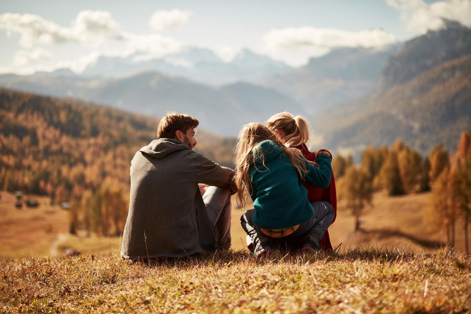 Panoramablick über die Berge