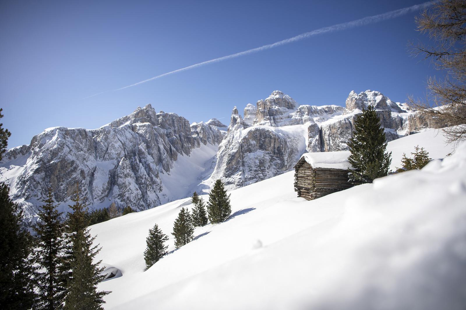 Winterlandschaft in den Dolomiten