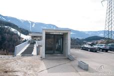Bahnhof Percha - Zugangsweg vom oberen Parkplatz